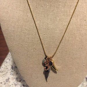 STELLA & DOT GOLD CHARM NECKLACE